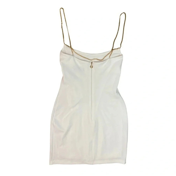Revolve Nookie Lexi Chain Mini Dress NWT | White | Size XS - Picture 4 of 7